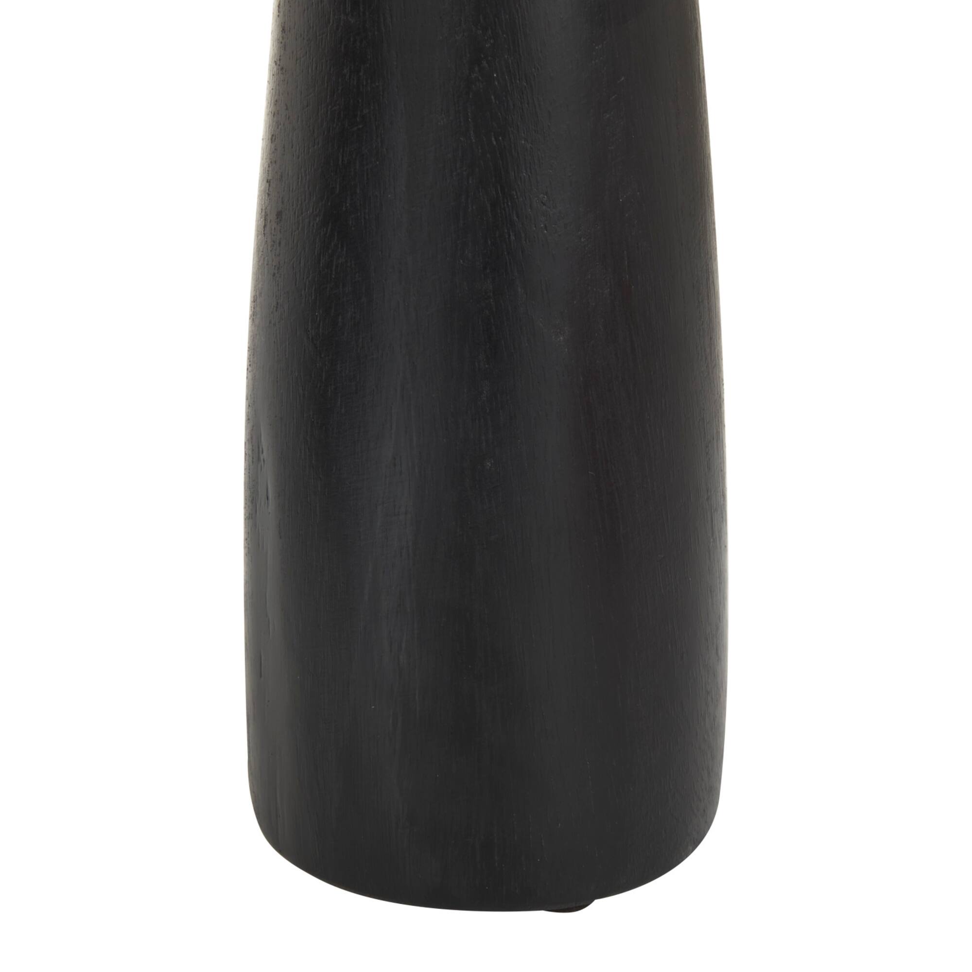 Black Wood Modern Candle holder 10",6",8"